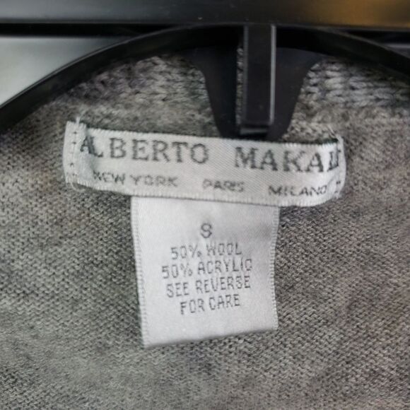 💚Alberto Makali Gray Wool Blend Selvaged Sweater - Picture 3 of 5